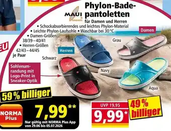 Phylon-Bade- pantoletten für Damen und Herren