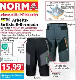 Norma Arbeits- Softshell-Bermuda Angebot