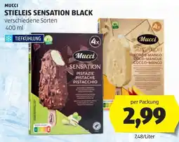 Hofer Mucci stieleis sensation black Angebot