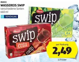 Hofer Mucci wassereis swip Angebot