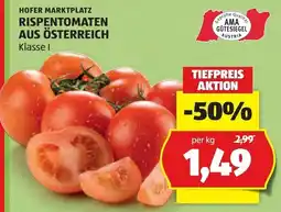 Hofer Hofer marktplatz rispentomaten aus österreich Angebot