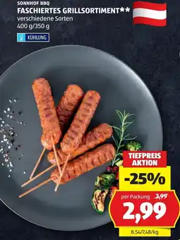 Hofer Sonnhof bbq faschiertes grillsortiment Angebot