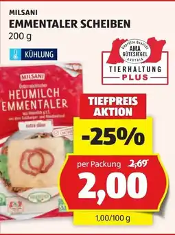Hofer Milsani heumilch emmentaler Angebot
