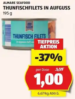 Hofer Almare seafood thunfischfilets in aufguss Angebot