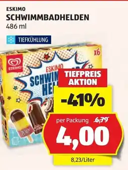 Hofer Eskimo schwimmbadhelden Angebot