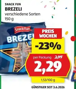 Hofer Snack fun brezeli Angebot