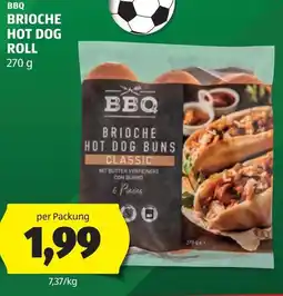 Hofer Bbq brioche hot dog roll Angebot