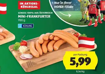 Hofer Mini-frankfurter Angebot