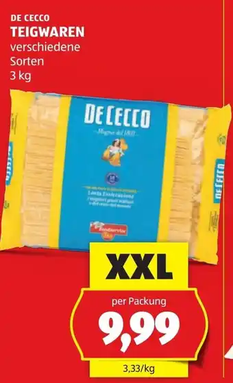 Hofer De cecco teigwaren Angebot