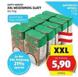 Hofer Happy harvest xxl weizenmehl glatt Angebot
