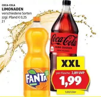 Hofer Coca-cola limonaden Angebot