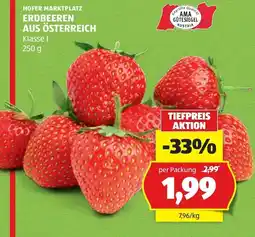 Hofer Hofer marktplatz erdbeeren aus österreich klasse i Angebot