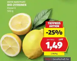 Hofer Hofer marktplatz bio-zitronen klasse ii Angebot