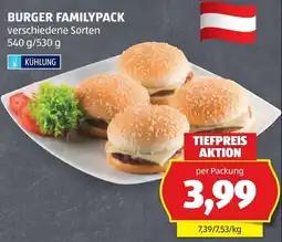 Hofer Burger familypack Angebot