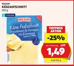 Hofer Milsani käseaufschnitt Angebot