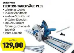 Hofer Scheppach elektro-tauchsäge pl55 Angebot