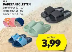 Hofer L&D BADEPANTOLETTEN Angebot