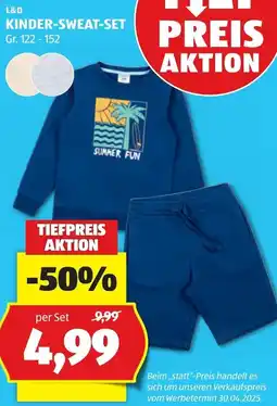 Hofer L&D KINDER-SWEAT-SET Angebot