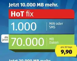 Hofer Jetzt 10.000 MB mehr. Angebot