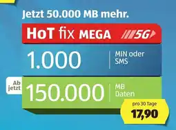 Hofer Jetzt 50.000 MB mehr. Angebot