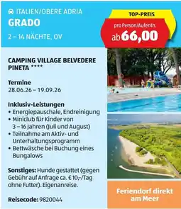 Hofer Camping village belvedere pineta Angebot