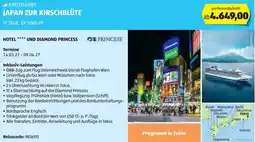 Hofer JAPAN ZUR KIRSCHBLÜTE HOTEL UND DIAMOND PRINCESS Angebot