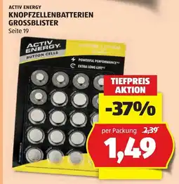 Hofer Activ energy knopfzellenbatterien grossblister Angebot