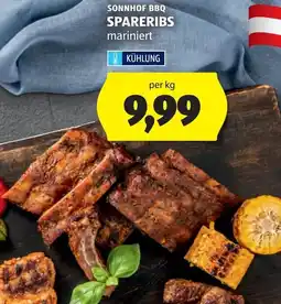 Hofer Sonnhof bbq spareribs Angebot
