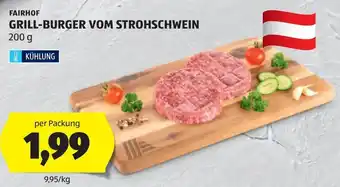Hofer FAIRHOF GRILL-BURGER VOM STROHSCHWEIN Angebot