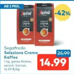 T&G Segafredo Selezione Crema Kaffee Angebot
