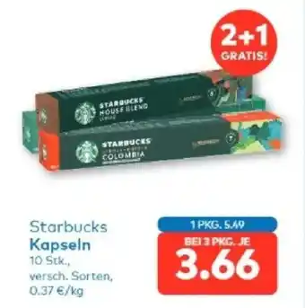 T&G Starbucks Kapseln Angebot