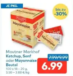 T&G Mautner markhof ketchup, senf oder mayonnaise beutel Angebot