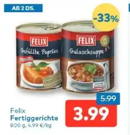 T&G Felix Fertiggerichte Angebot