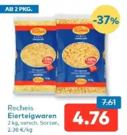 T&G Recheis Eierteigwaren Angebot