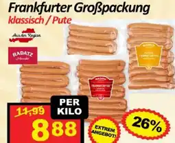 Wurstico Frankfurter Groẞpackung Angebot