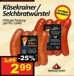 Wurstico Käsekrainer/ Selchbratwurstel Angebot