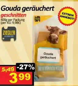 Wurstico Gouda geräuchert geschnitten Angebot