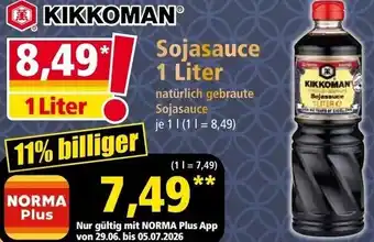 Norma KIKKOMANⓇ Sojasauce Angebot
