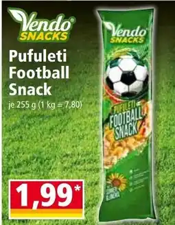 Norma Vendo SNACKS Pufuleti Football Snack Angebot