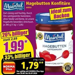 Norma Maintal Hagebutten Konfitüre Angebot