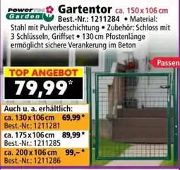 Norma Powere Garden Gartentor ca. 150 x 106 cm Angebot