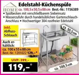 Norma Edelstahl-Küchenspüle Angebot