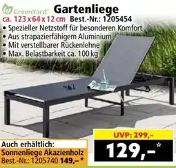Norma GreenYard Gartenliege Angebot