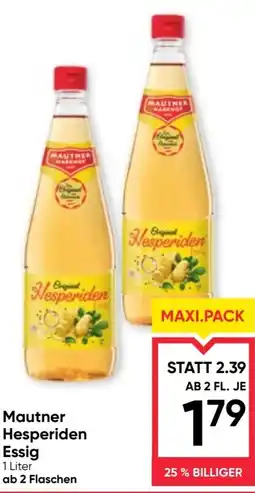 Maximarkt Mautner Hesperiden Essig Angebot