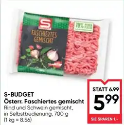 Maximarkt S-BUDGET Österr. Faschiertes gemischt Angebot