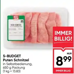 Maximarkt S-BUDGET Puten Schnitzel Angebot