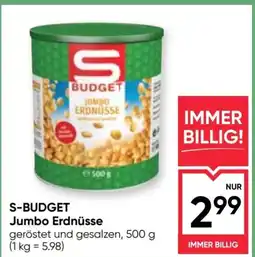 Maximarkt S-BUDGET Jumbo Erdnüsse Angebot