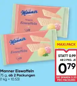 Maximarkt Manner Eiswaffeln Angebot