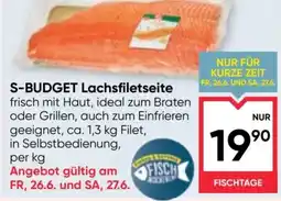 Maximarkt S-BUDGET Lachsfiletseite Angebot
