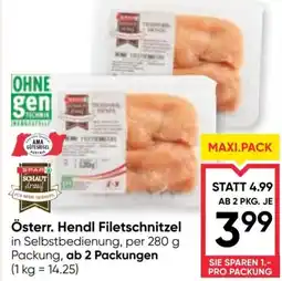 Maximarkt Österr. Hendl Filetschnitzel Angebot